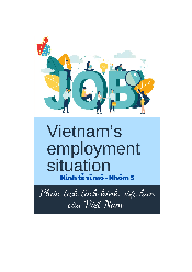 Phân tích tình hình việc làm tại Việt Nam | Trường Đại học Lao động - Xã hội