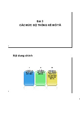 Chương 3 - Các Mức Độ Thống Kê Mô Tả và Ứng Dụng SPSS môn Thống kê trong kinh tế và kinh doanh | Trường Đại học Kinh Tế Quốc Dân