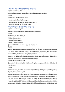 Giải sách giáo khoa môn Khoa học tự nhiên lớp 6 Bài 22: Đa dạng động vật không xương sống | Sách Cánh Diều