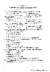 Trắc nghiệm Chương 123 môn Chủ nghĩa xã hội và khoa học | Trường Đại học Khoa Học Xã Hội và Nhân Văn, Đại học Quốc gia Hà Nội