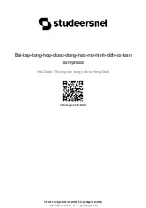 BÀI TẬP CÁC MÔ HÌNH DƯỢC ĐỘNG HỌC CƠ BẢN (Hồng Đức)