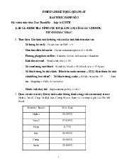Thực hành Số 2: Quan sát Tính Cục Bộ & Tỷ Lệ Miss Cache  môn Kiến trúc máy tính | Trường đại học Mở Hà Nội