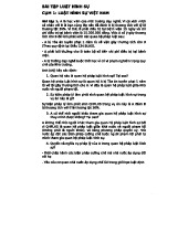 BÀI TẬP LUẬT HÌNH SỰ TỔNG HỢP - CÁC VỤ ÁN VÀ QUAN HỆ PHÁP LUẬT