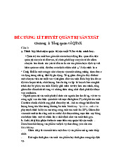 Ngân hàng câu hỏi đề cương lí thuyết môn quản trị sản xuất | trường Đại học Huế