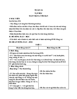 Giáo án Tiếng Việt 1 - Tuần 25 | sách Vì sự bình đẳng và dân chủ trong giáo dục