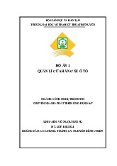 Đồ Án 1: Quản Lý Cửa Hàng Xe Ô Tô | Môn Công nghệ thông tin - Đại Học Sư phạm Kỹ thuật Hưng Yên
