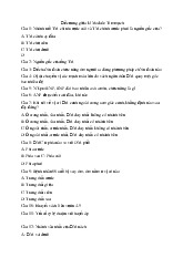 Đề cương giữa kì Module Tim mạch môn Module tim mạch | Trường Đại Học Y Dược Thái Bình