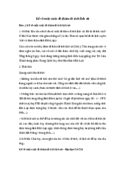 Văn mẫu 8 Kể lại một chuyến đi | Viết bài văn kể lại một chuyến đi tham quan