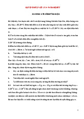 Bài tập ôn tập vật lý 1 điện tử |Đại học Xây Dựng Hà Nội