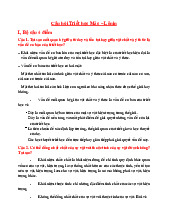 Đề cương Môn Triết học Mác - Lênin | Đại học Bách Khoa Hà Nội