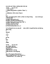 Câu hỏi ôn tập Môn Lập trình hướng đối tượng | Đại học Bách Khoa Hà Nội