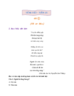 Giải Bài tập cuối tuần lớp 4 môn Tiếng Việt Kết nối tri thức - Tuần 25 (Nâng cao)
