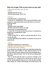 Phân tích truyện Thần trụ trời chọn lọc hay nhất