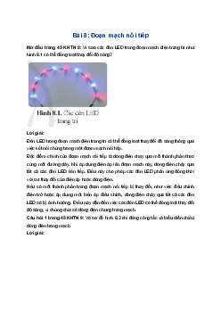 Giải Khoa học tự nhiên 9 Cánh diều Bài 8: Đoạn mạch nối tiếp