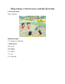 Unit 8 Lesson 1 | Tiếng Anh 2 Global Success