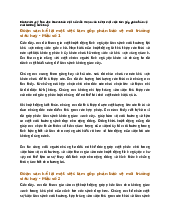 Đoạn văn kể lại một việc làm góp phần bảo vệ môi trường siêu hay | Tập làm văn lớp 3