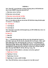 TOP câu hỏi trắc nghiệm có đáp án chương 6 Môn Tư tưởng Hồ Chí Minh | Trường Đại học Khoa học, Đại học Thái Nguyên