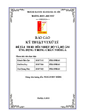 Theo Dõi Nhiệt Độ và Độ Ẩm trong Chăn Nuôi Gà | Môn Kỹ thuật vi xử lý - Đại học Bách Khoa Hà Nội