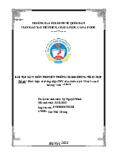 Bài tập lớn Đề tài Bình luận về thông điệp IMC của chiến dịch “Until we all belong” của Airbnb môn Truyền thông Marketing tích hợp | Đại học Kinh tế Quốc Dân