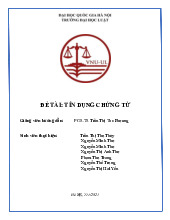 TÍN DỤNG CHỨNG TỪ | Trường Đại học Luật - Đại học Quốc gia Hà Nội