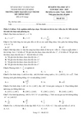 Đề học kỳ 2 Toán 11 năm 2024 – 2025 trường THPT Nguyễn Tất Thành – TP HCM