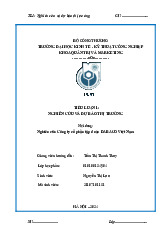 Nghiên cứu Công ty cổ phần tập đoàn DABACO Việt Nam | Tiểu luận Nghiên cứu và dự báo thị trường