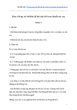 Tưởng tượng bé Đản khi đã lớn kể lại cuộc đời oan khuất của mẹ | Văn mẫu lớp 9