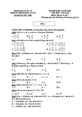 Đề thi giữa kì 2 toán 7 kết nối tri thức