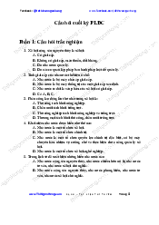 Dề cương ôn thi cuối kỳ môn Pháp Luật Đại Cương | Trường Đại học Mở Hà Nội