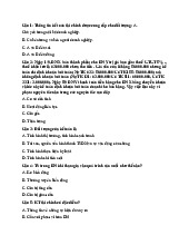 TOP câu hỏi trắc nghiệm ôn tập Môn Kế toán tài chính | Trường Đại học Luật, Đại học Huế