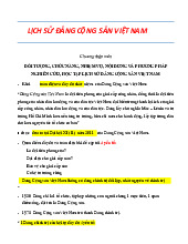 Chương 1 Phát Triển và Lãnh Đạo (1930-1945) | Môn Lịch sử Đảng Cộng Sản Việt Nam - Đại học Kinh Tế Quốc Dân