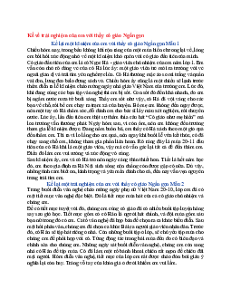 Văn mẫu lớp 6 Chân trời sáng tạo bài Kể về trải nghiệm của em với thầy cô giáo Ngắn gọn