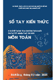 Sổ tay kiến thức 8 chủ đề trọng tâm ôn thi TN THPT môn Toán