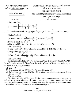 Đề chọn học sinh năng khiếu Toán 7 năm 2020 – 2021 phòng GD&ĐT Sơn Dương – Tuyên Quang