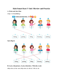 Giải BT Sách Smart Start 3 Unit 5 Review and Practice