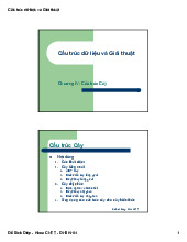 Chương IV Cấu trúc Cây - Giáo trình Cấu trúc dữ liệu và giải thuật | Trường Đại học Bách khoa Hà Nội