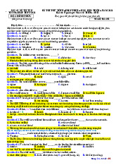 Đề chính thức Kỳ thi thử tốt nghiệp THPT môn Tiếng Anh 2021 - Tài liệu Tiếng Anh THPT