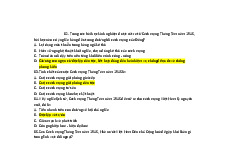 Ngân hàng câu hỏi ôn tập LSĐ/ Trường đại học Nguyễn Tất Thành