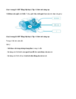 VBT Tiếng Việt 3 trang 51, 52 Ôn tập giữa học kì 1 - Tiết 7 | Chân trời sáng tạo