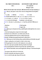 Đề thi thử tốt nghiệp THPT 2025 môn Lịch sử bám sát đề minh họa - Đề 36