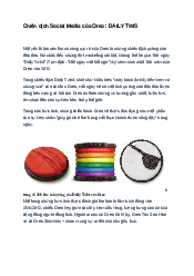 Chiến dịch Social Media của Oreo - Marketing | Học viện Chính sách và Phát triển