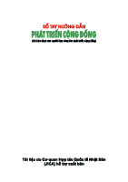 Sổ tay hướng dẫn Phát triển cộng đồng tại VN - JICA | Học viện Báo chí và Tuyên truyền