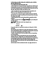 Ảnh hưởng của nhân tố vô sinh đến sự phát triển thực vật