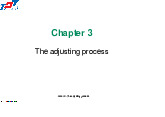 The adjusting process - Toán Kinh Tế | Trường Đại học Tôn Đức Thắng