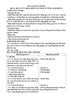 Giáo án Lịch sử và Địa lí lớp 4 Tiết 59 - 63 | Kết nối tri thức