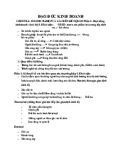 Tài liệu đạo đức kinh doanh | Đại học Hoa Sen