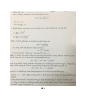 Bài kiểm tra cuối kỳ môn Toán 10
