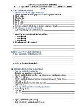 Bài tập Chương 6: Đại cương về kim loại môn Hoá học 12