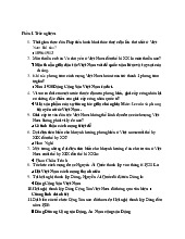 Ngân hàng câu hỏi trắc nghiệm | Lịch sử Đảng cộng sản Việt Nam | Trường Đại học Y Dược , Đại học Quốc gia Hà Nội