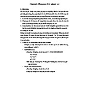 KTCP Lý Thuyết Về Kế Toán Chi Phí - Tổng Quan và Thông Tin